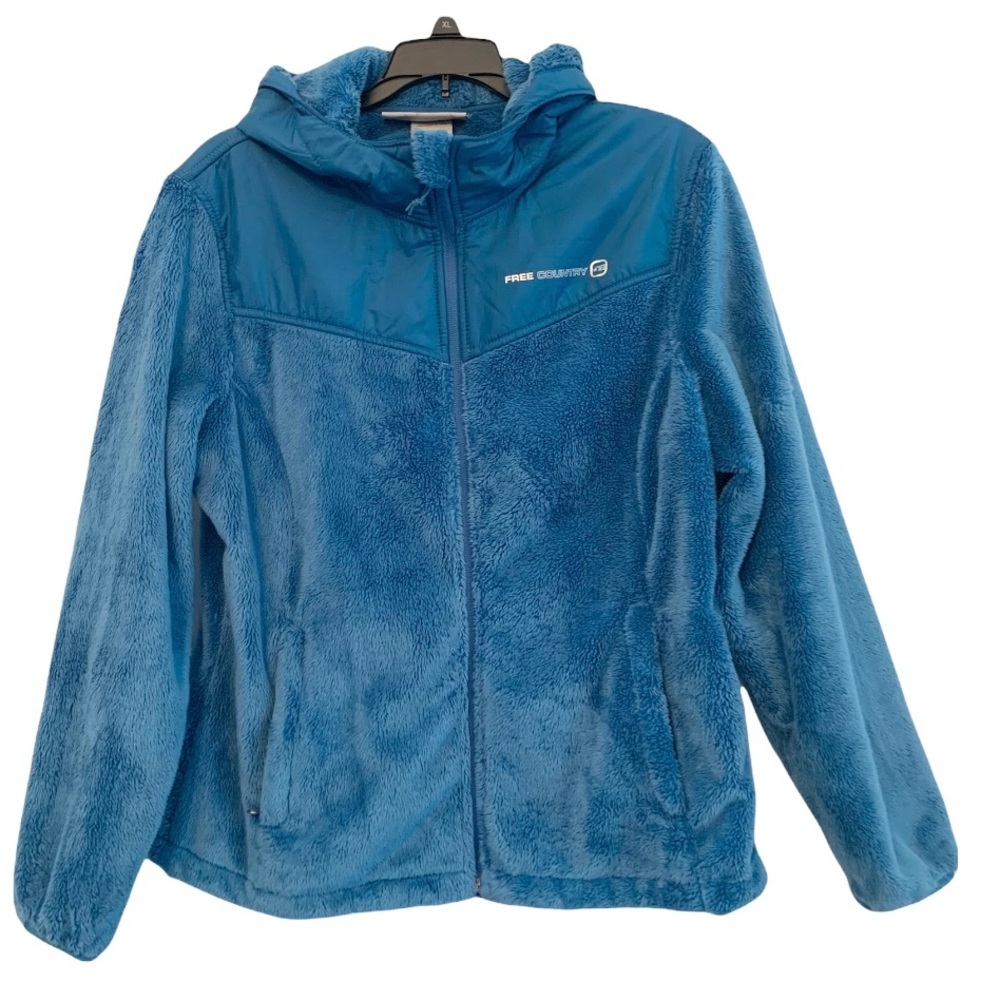 Free Country Women's Blue Fleece Jacket